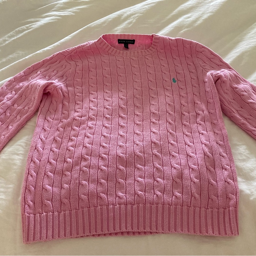 Ralph Lauren light pink sweater. Large.